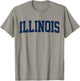 Retro Illinois Vintage Illinois Orange Blue Throwback IL T-Shirt - T-Shirt | Sand