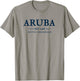 Aruba Throwback Letter Cruise Vacation Souvenir T-Shirt - T-Shirt | Sand