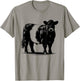 Cow Farmer Breeder - Monochromatic Belted Galloway Cattle T-Shirt - T-Shirt | Sand