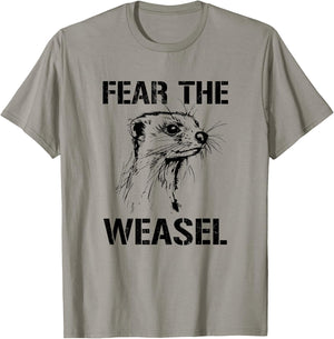 Fear the Weasel, Ferret Weasel T-Shirt - T-Shirt | Sand