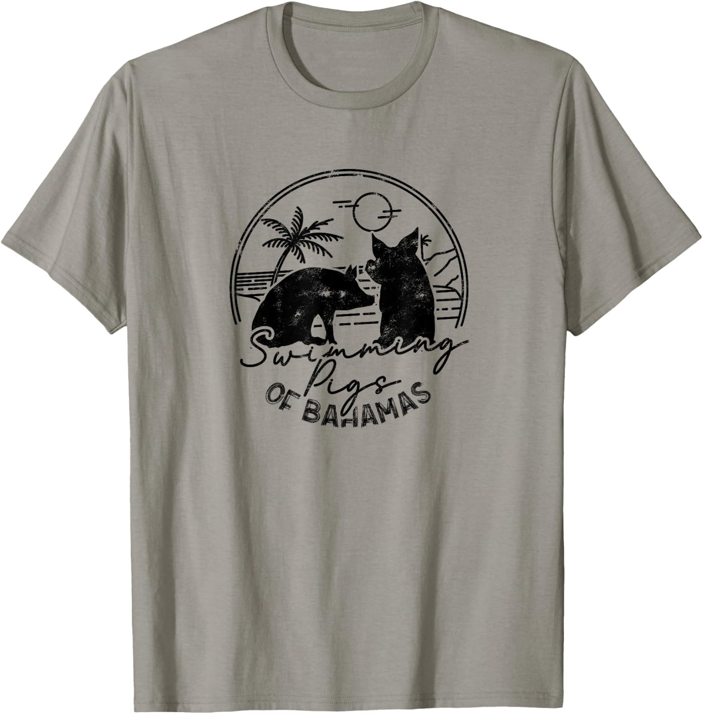 Swimming pigs of bahamas - Bahamas North Sea Beach Vacation Men Women T-Shirt - T-Shirt | Sand