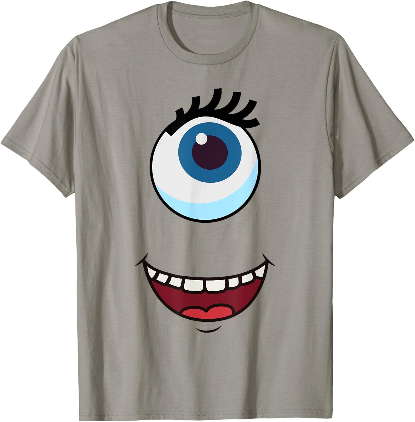 Cute One-Eyed Monster Face Easy Halloween Costume T-Shirt - T-Shirt | Sand