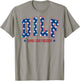 Patriotic American DILF Damn I Love Freedom USA 4th Of July Women Men T-Shirt - T-Shirt | Sand