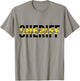 Proud Sheriff Dispatcher Thin Gold Line 911 Dispatch T-Shirt - T-Shirt | Sand