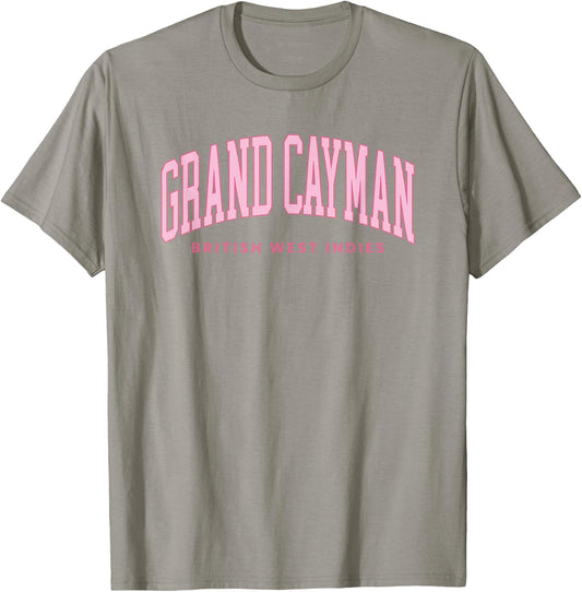 Grand Cayman Islands Summer Retro Preppy Throwback T-Shirt - T-Shirt | Sand
