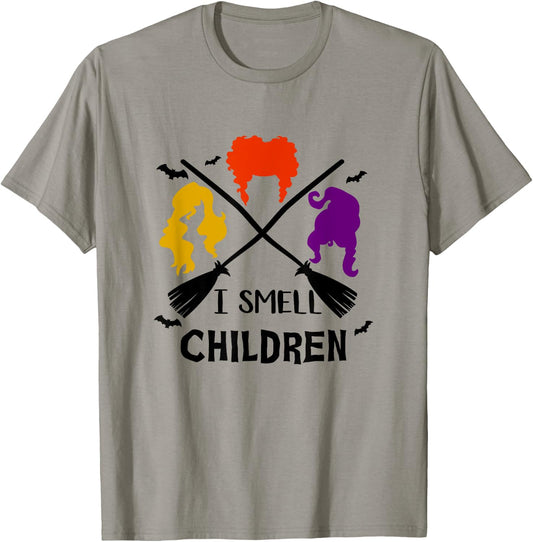 I Smell Children | Funny Witches Halloween Party Costume T-Shirt - T-Shirt | Sand
