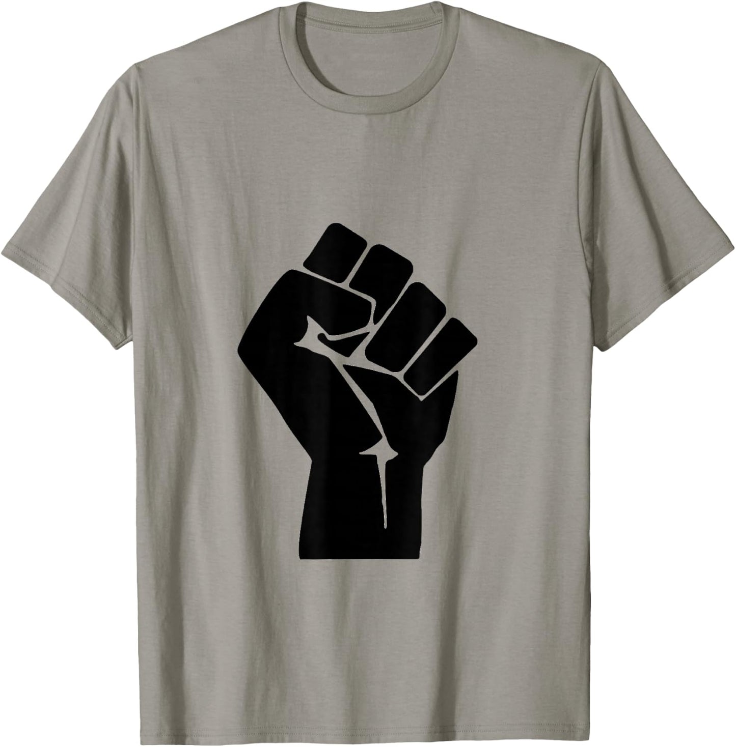 Raised Clenched Fist Resist Protest T-Shirt - T-Shirt | Sand