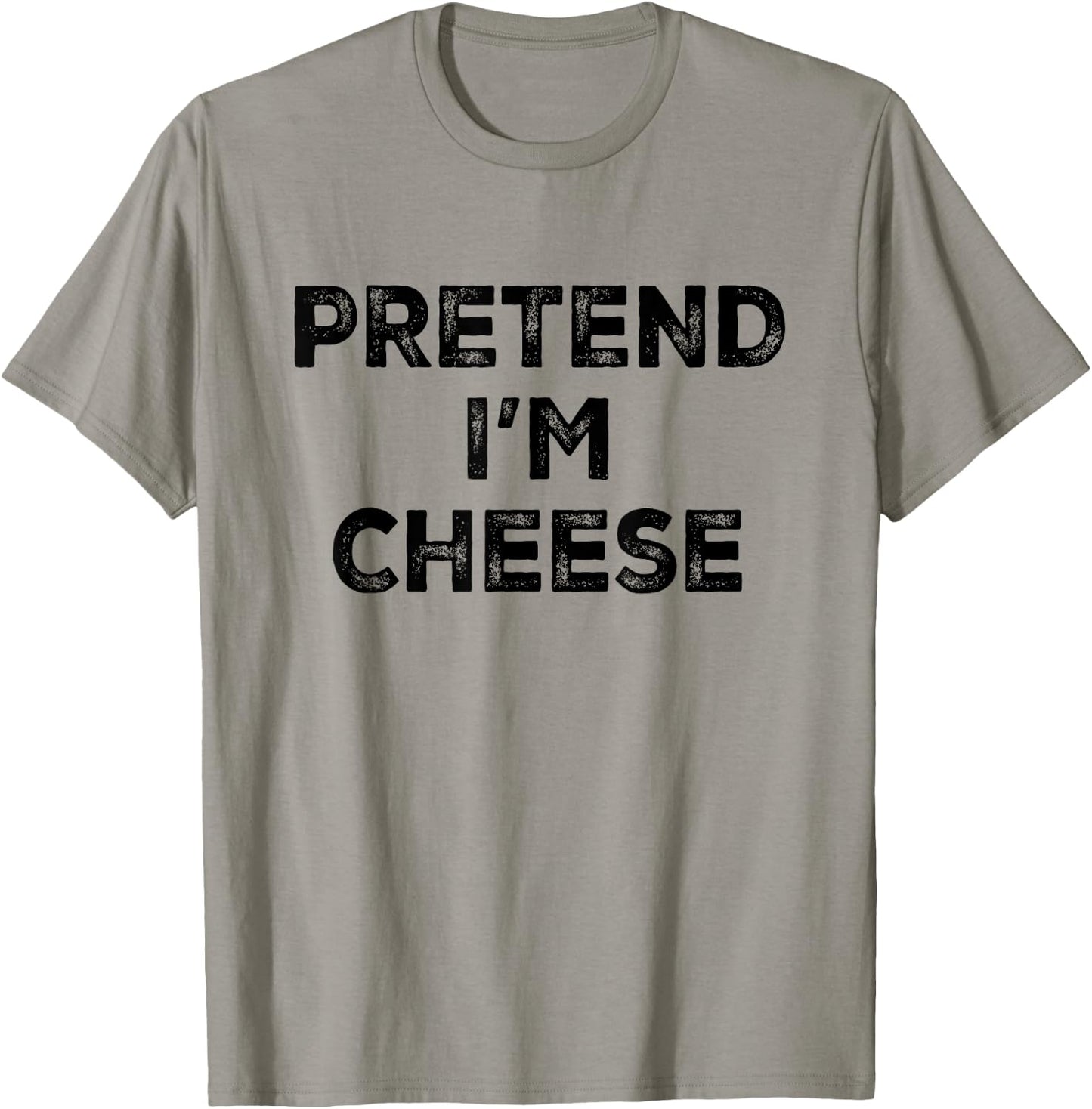 Pretend I'm Cheese Lazy Halloween Costume T-Shirt - T-Shirt | Sand