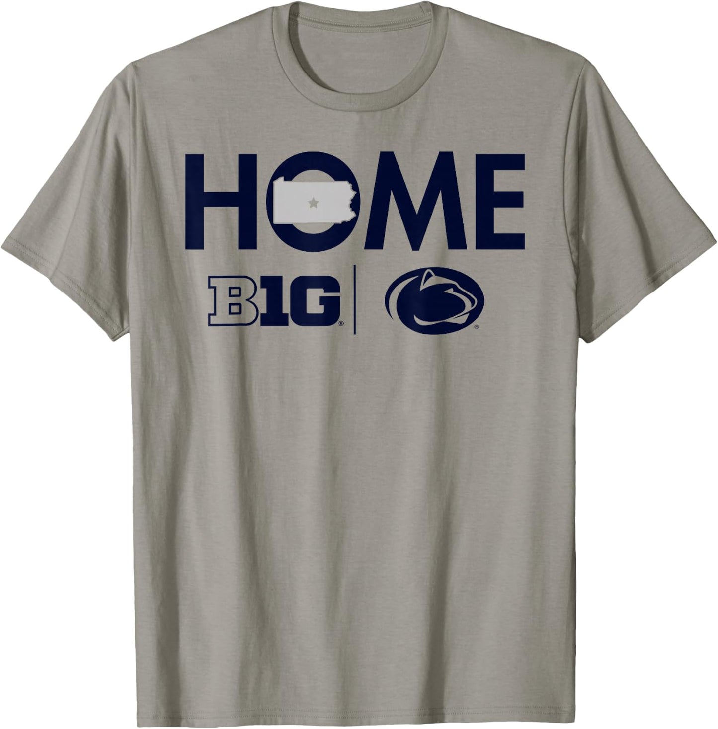 Penn State Nittany Lions Big 10 Home White T-Shirt - T-Shirt | Sand