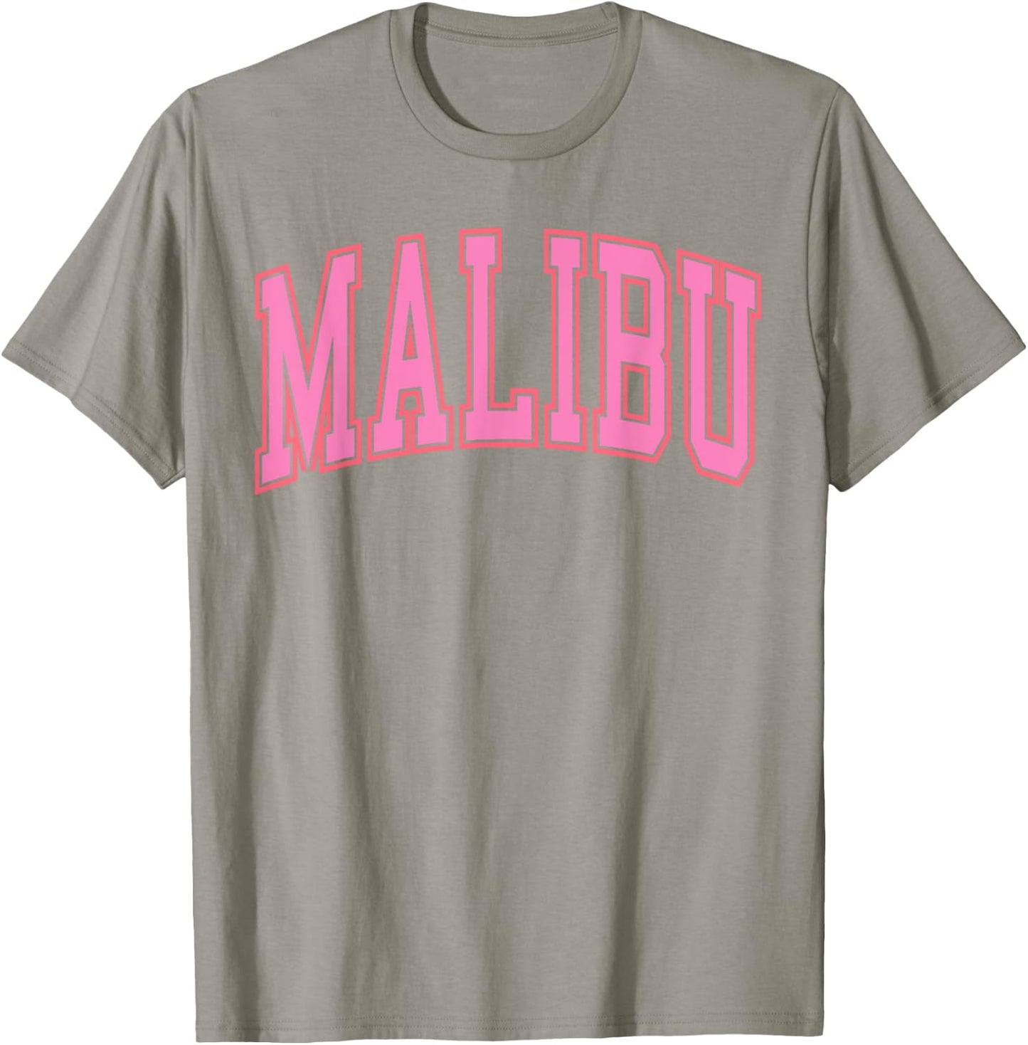 Preppy Varsity Pink Malibu California Teen Girls T-Shirt - T-Shirt | Sand
