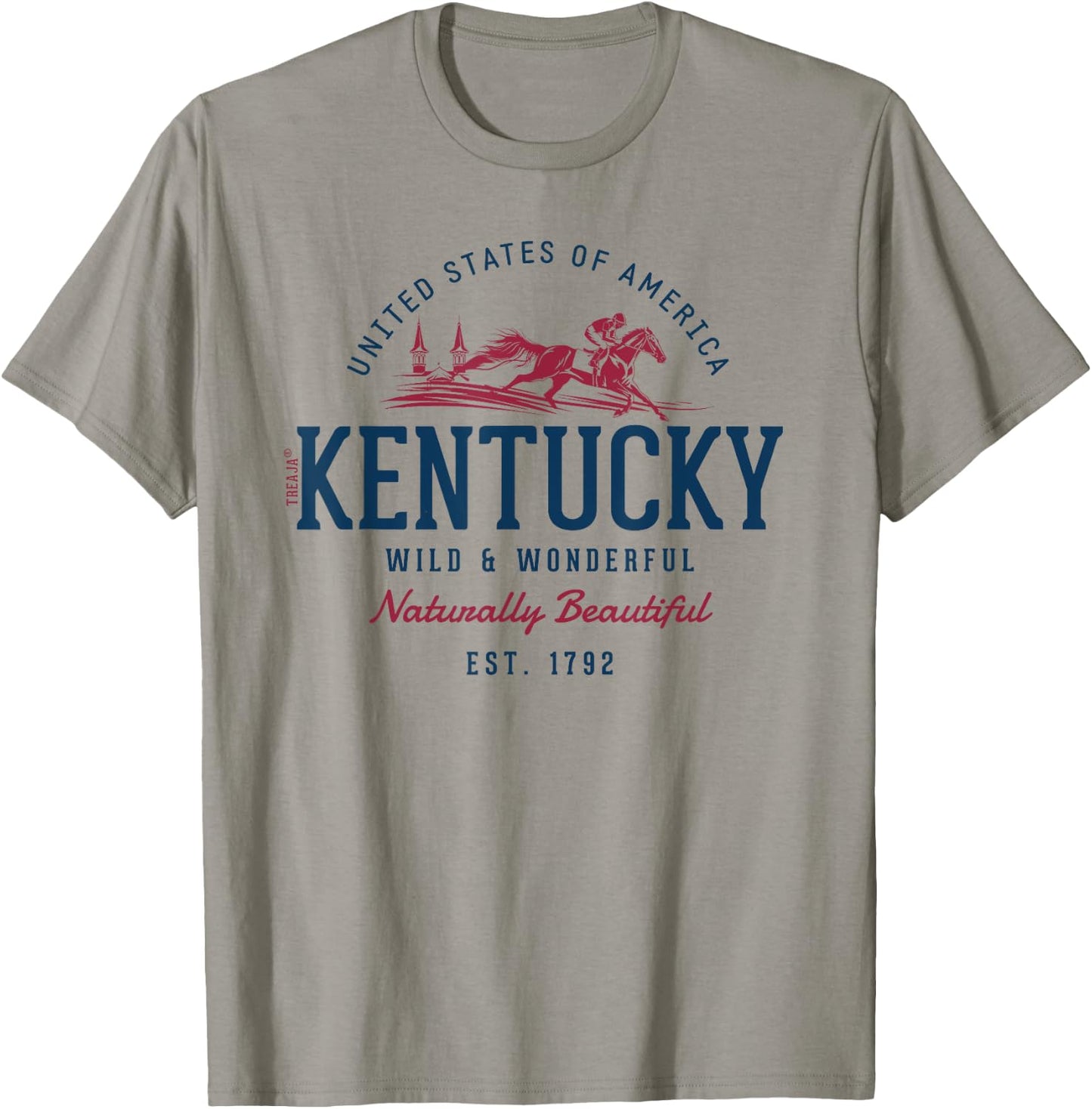 Vintage-Looking Retro Styled Kentucky T-Shirt - T-Shirt | Sand
