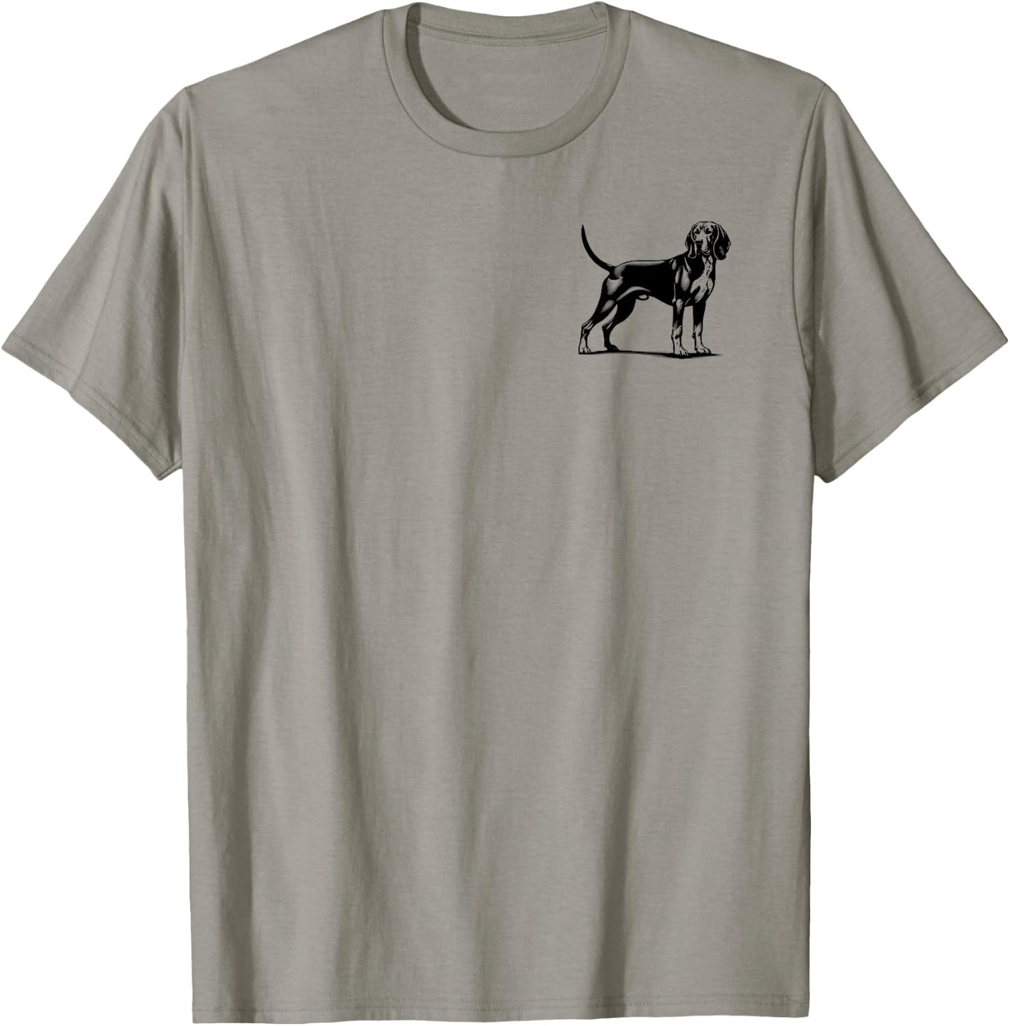 Dog Dad Mom Lover - Monochromatic Redbone Coonhound Men Women T-Shirt - T-Shirt | Sand