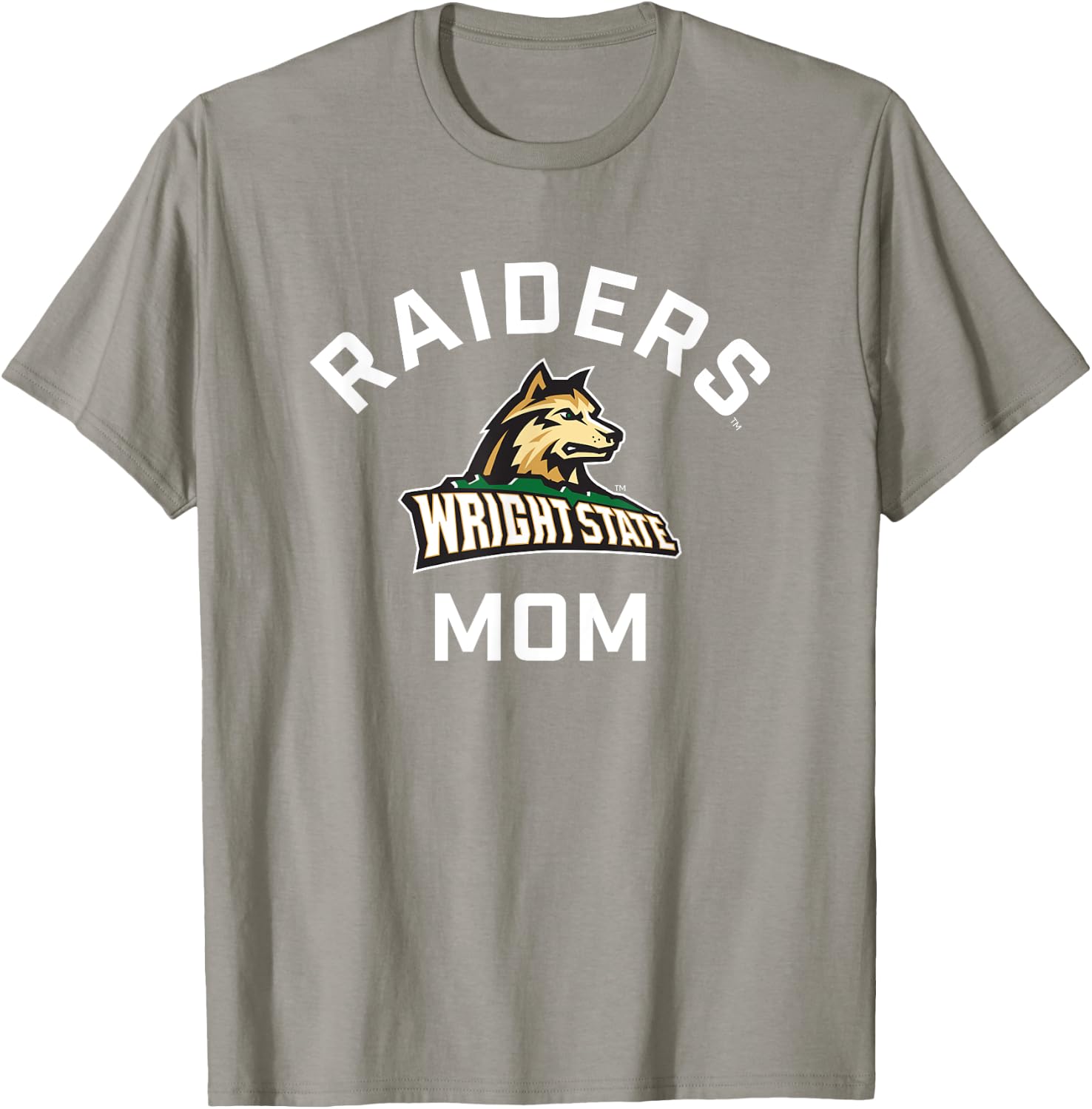 Wright State University WSU Raiders Arched Mom T-Shirt - T-Shirt | Sand