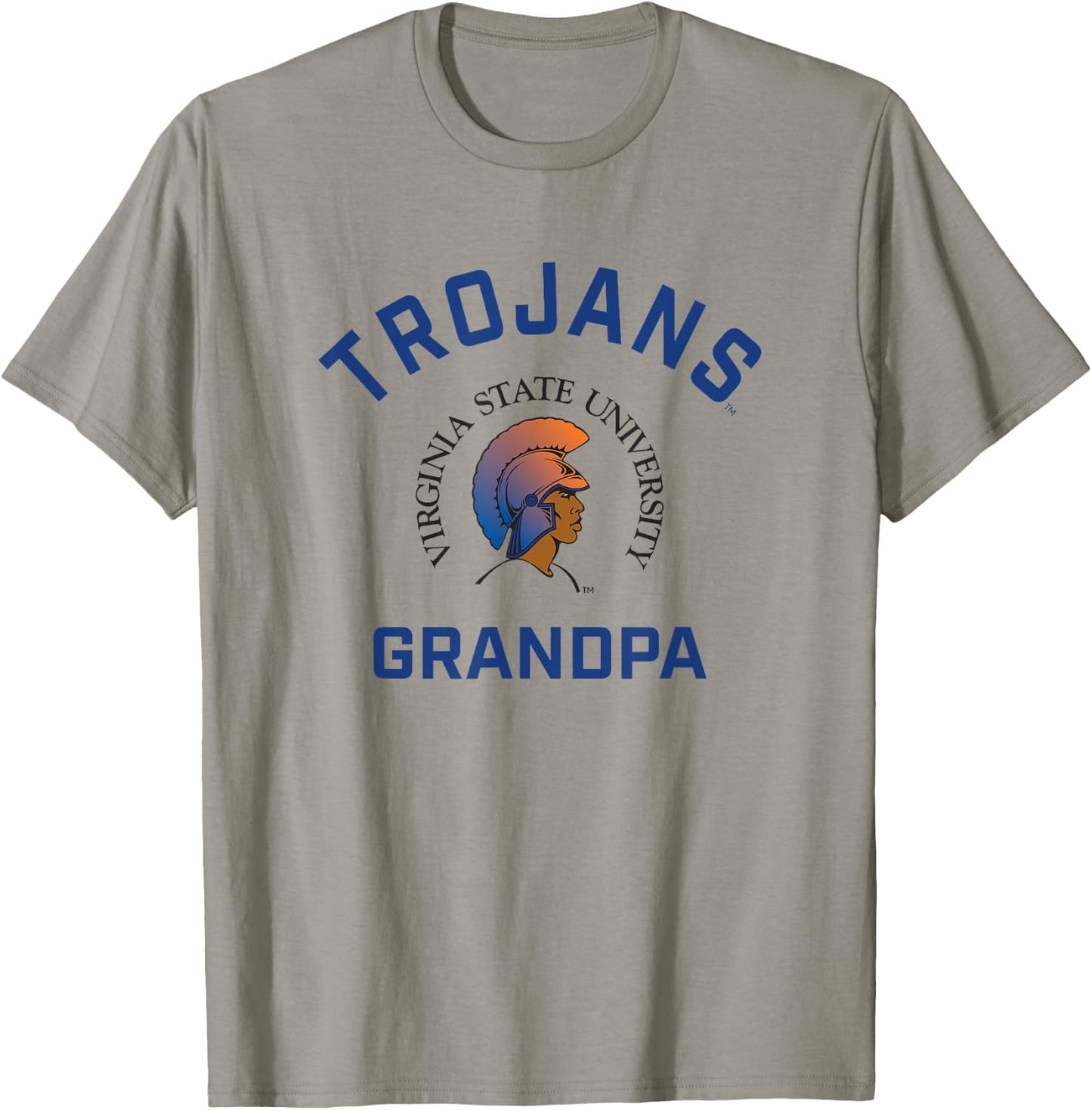 Virginia State University VSU Trojans Arched Grandpa T-Shirt - T-Shirt | Sand
