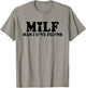 MILF Man I Love Felons Funny Trump Pink 2024 For President T-Shirt - T-Shirt | Sand