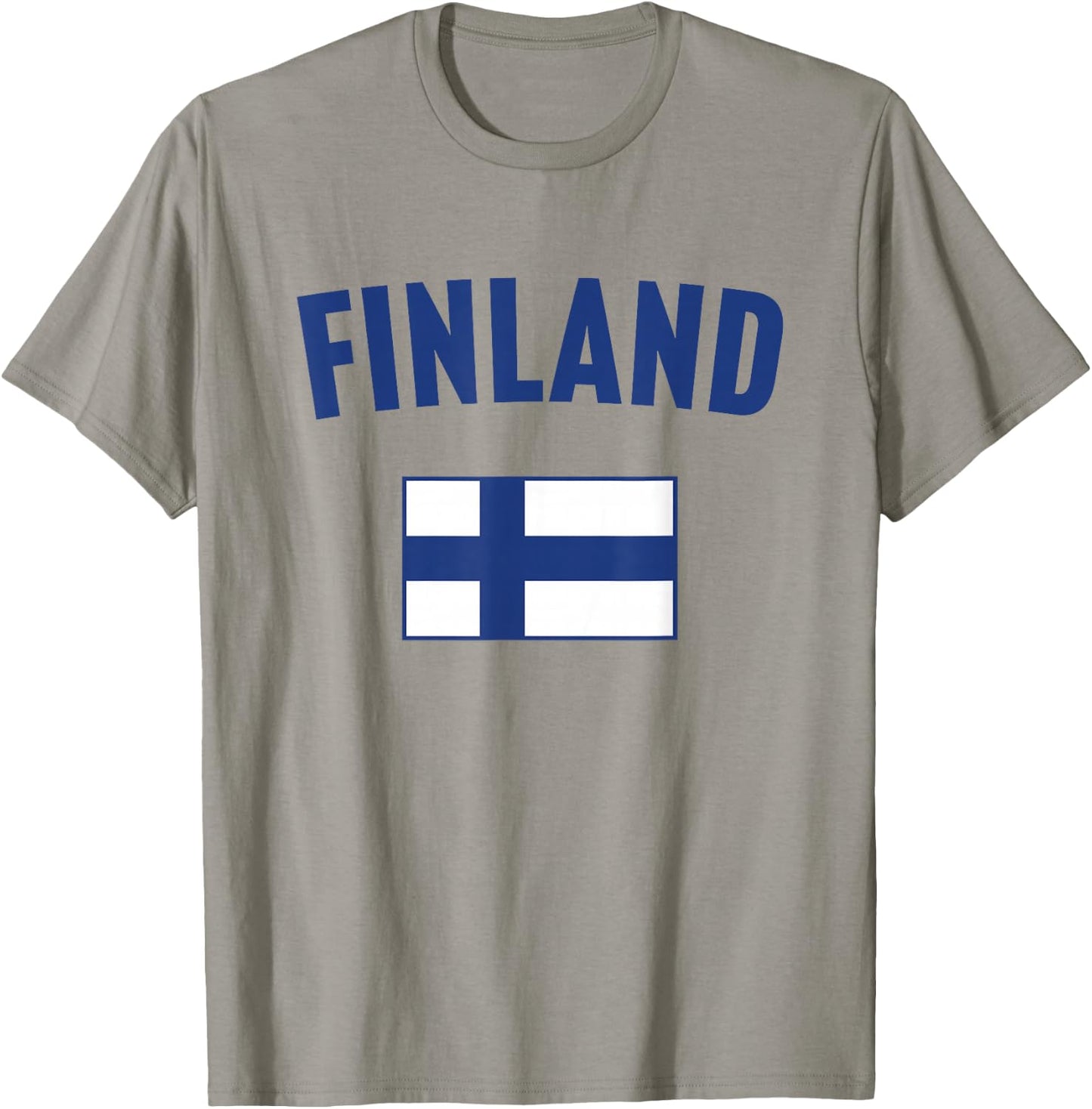 Country Flags Finland Flag , Small, White T-Shirt - T-Shirt | Sand