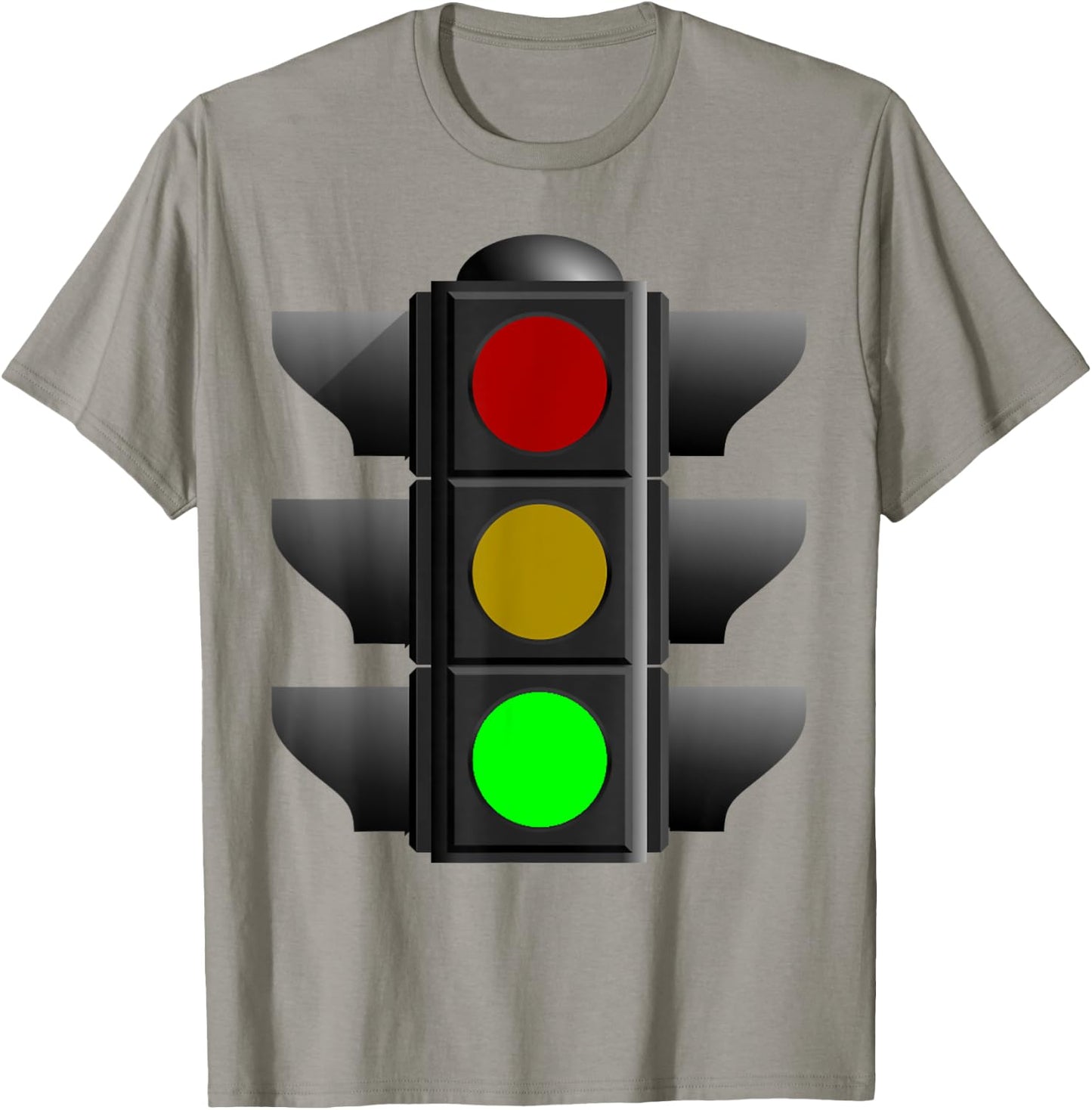 Green Traffic Light Signal Lover Stop Caution Go T Shirt T-Shirt - T-Shirt | Sand