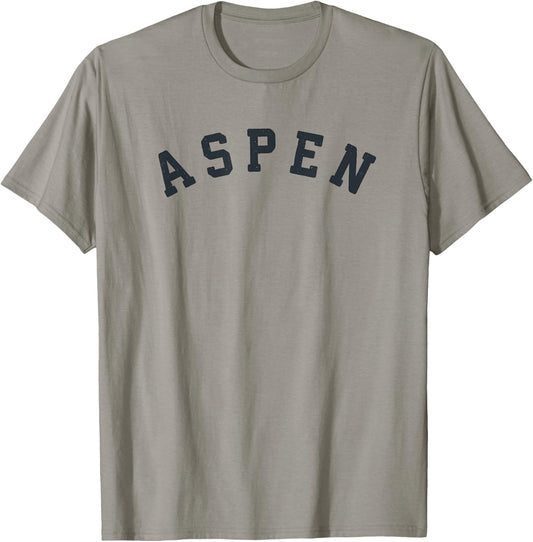 Vintage Aspen T Shirt / Old Retro Aspen Sports Gift Shirt T-Shirt - T-Shirt | Sand