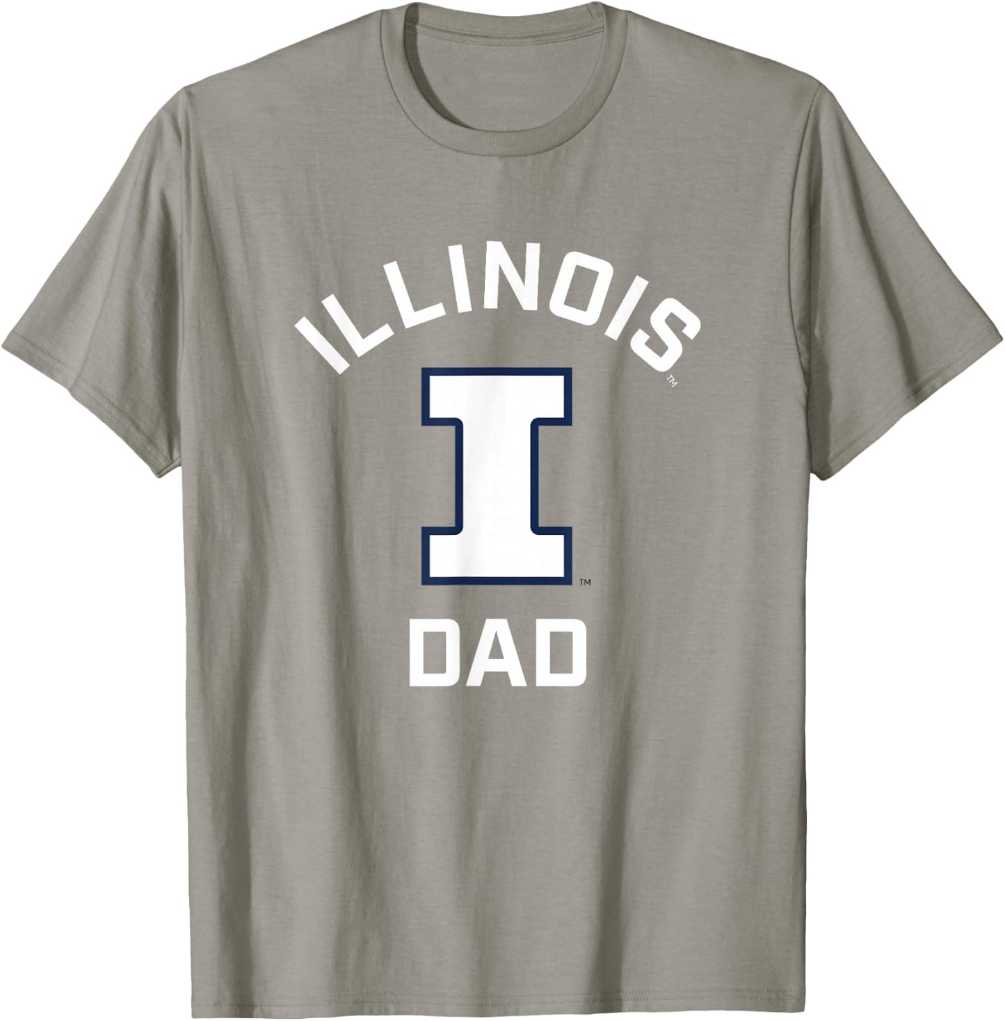 University of Illinois Fighting Illini Arched Dad T-Shirt - T-Shirt | Sand