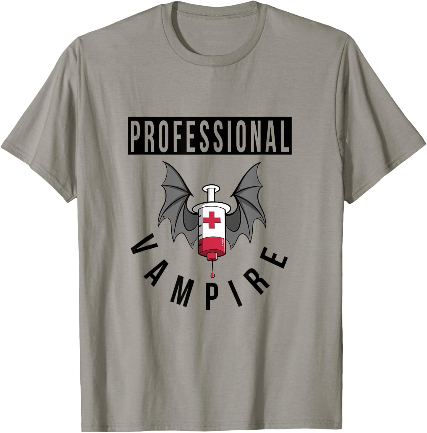 Funny Nurse Professional Vampire T-Shirt - T-Shirt | Sand
