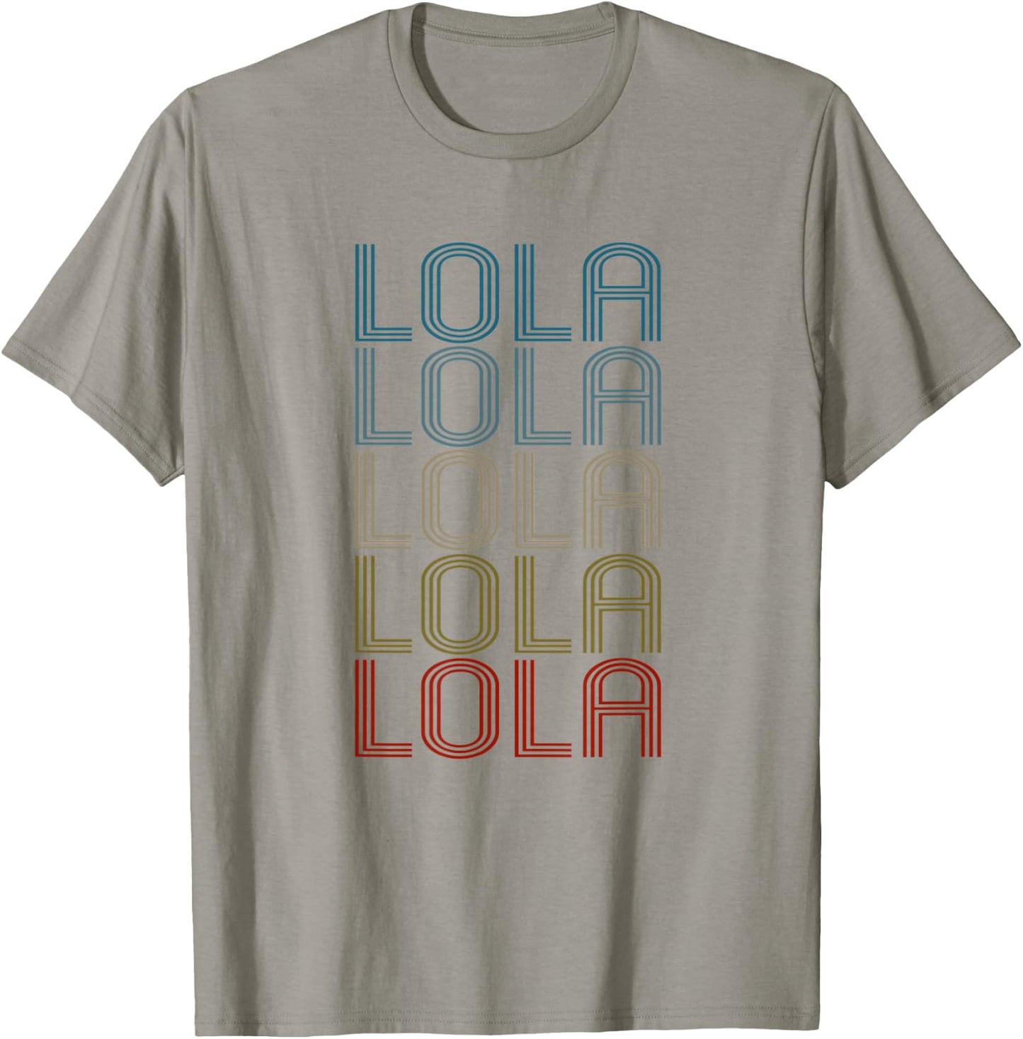 Lola First Name Vintage Retro T-Shirt - T-Shirt | Sand