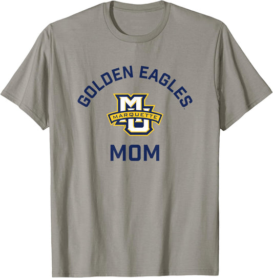 Marquette University Golden Eagles Arched Mom T-Shirt - T-Shirt | Sand