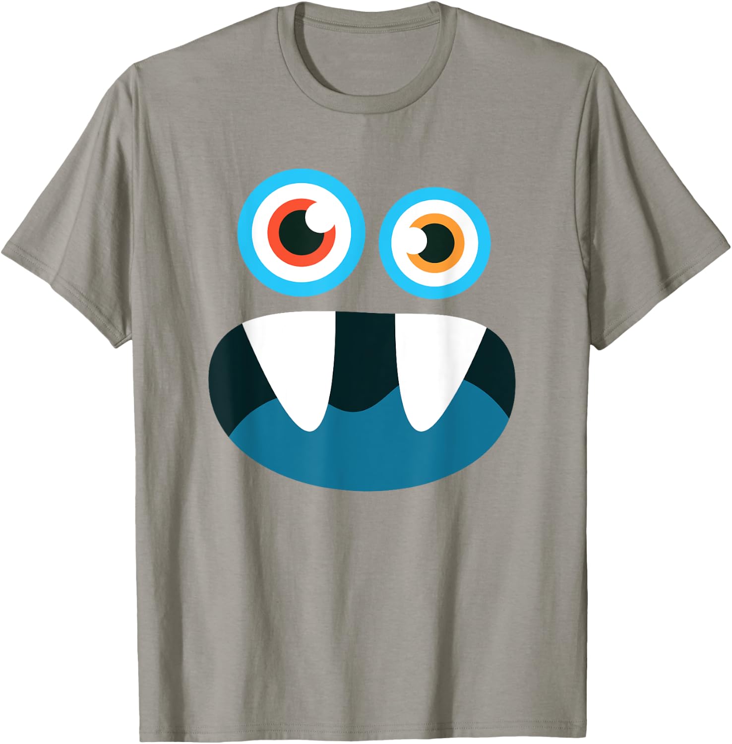 Cute Monster Face Funny Halloween Matching Costume Outfit T-Shirt - T-Shirt | Sand