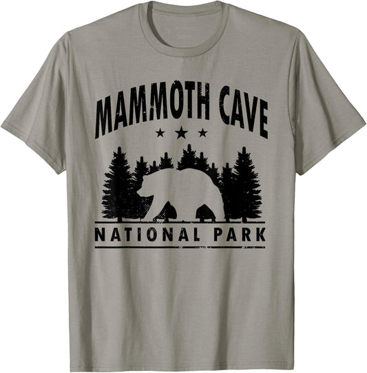 Mammoth Cave National Park Souvenir US Park Bear T-Shirt - T-Shirt | Sand