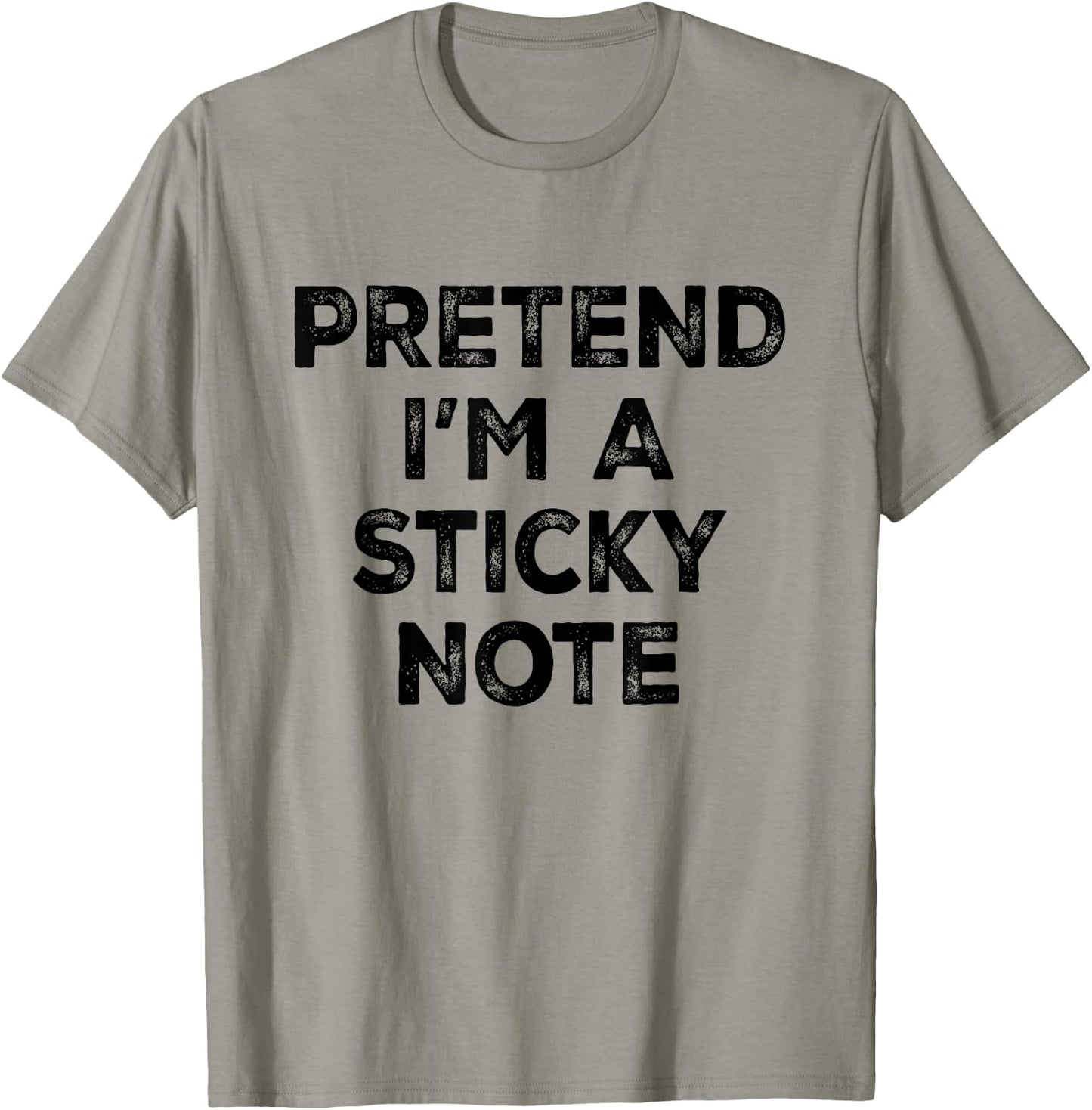 Pretend I'm A Sticky Note Lazy Halloween Costume T-Shirt - T-Shirt | Sand