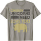 Chubby Unicorns Need Love Too Rhino Rhinoceros T-Shirt - T-Shirt | Sand