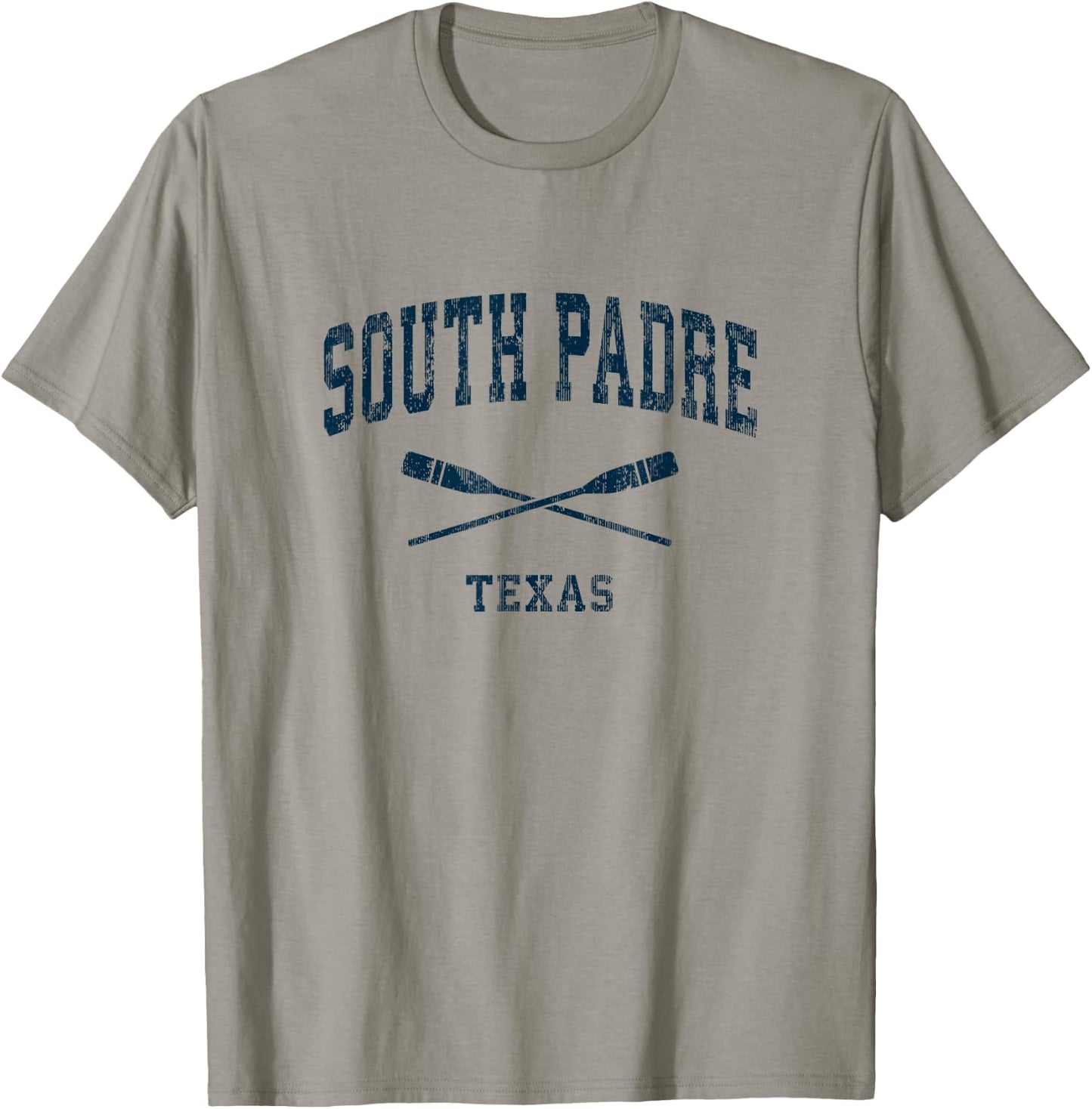 South Padre Island Texas Vintage Nautical Paddles Sports Oar T-Shirt - T-Shirt | Sand
