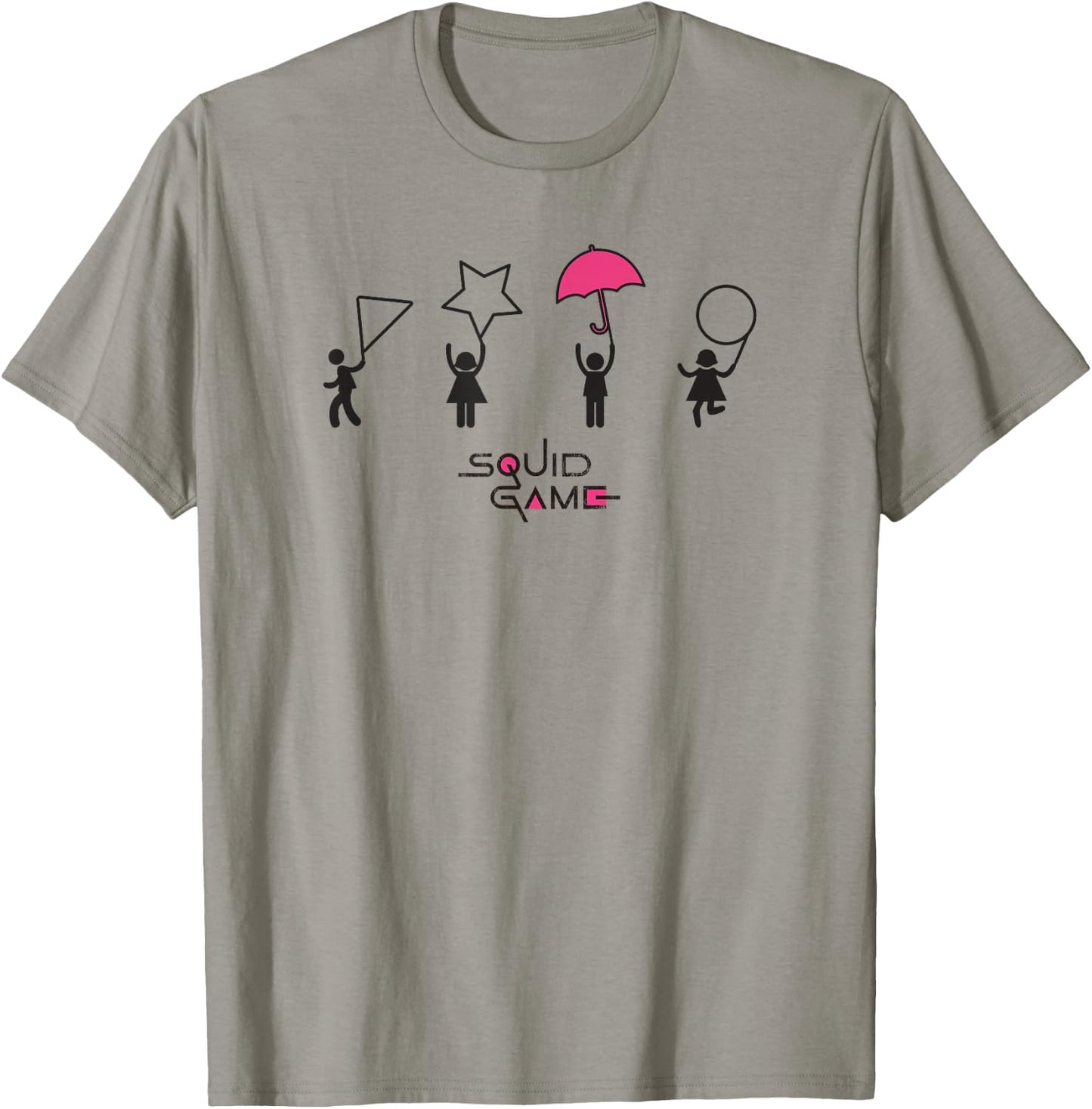 Squid Game Honeycomb Challenge Shapes Logo T-Shirt - T-Shirt | Sand