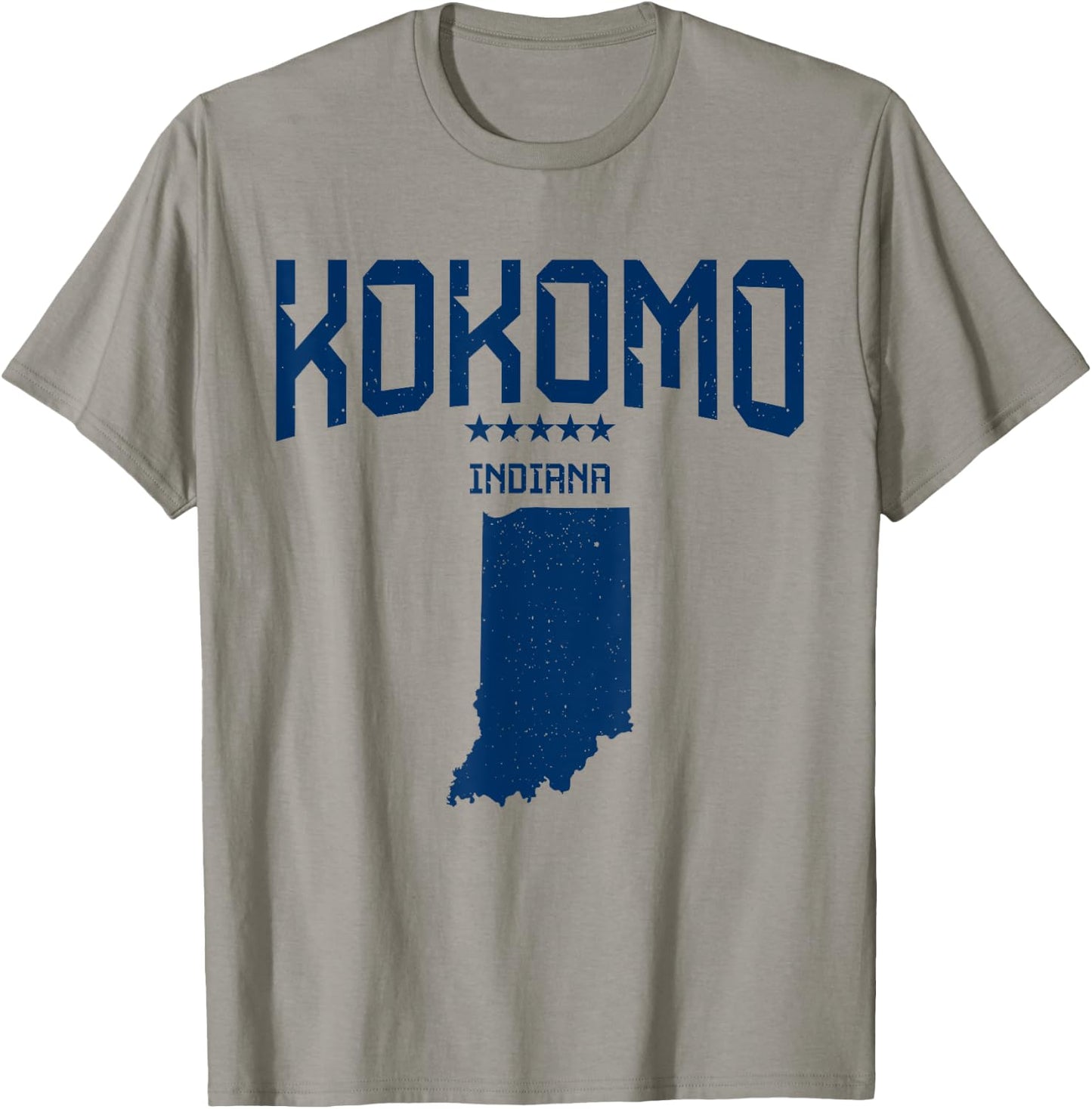 Kokomo Indiana IN Navy Classic Men Women T-Shirt - T-Shirt | Sand
