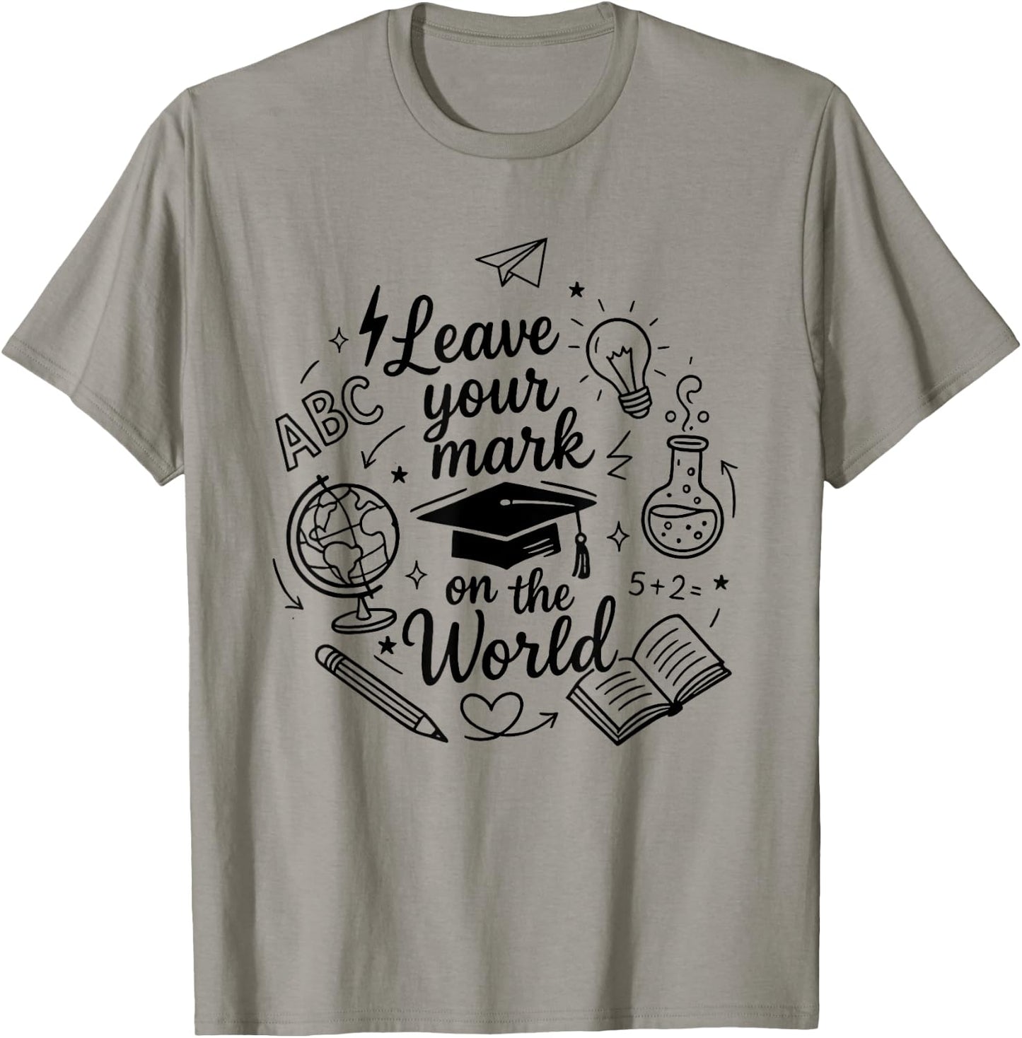 Senior 2025 Leave Your Mark on the World T-Shirt - T-Shirt | Sand
