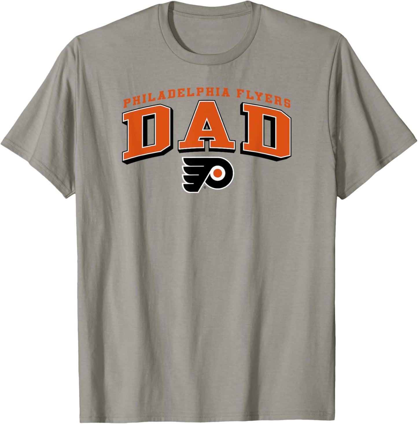 Philadelphia Flyers Dad Arch Gray NHL Officially Licensed T-Shirt - T-Shirt | Sand