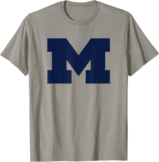 University of Michigan Wolverines U of M Primary Logo T-Shirt - T-Shirt | Sand