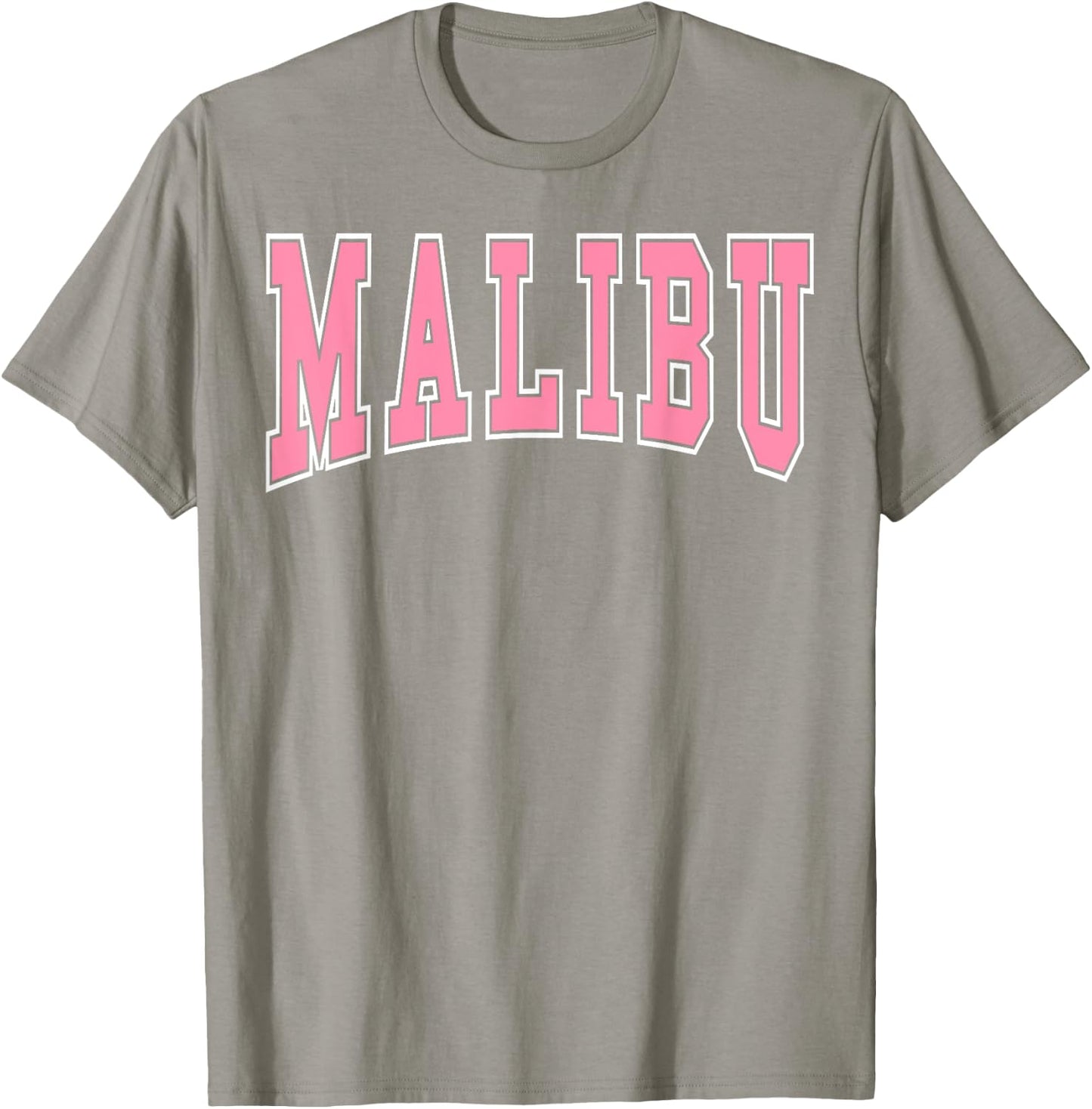 Preppy Varsity Pink Malibu California Teen Girls T-Shirt - T-Shirt | Sand