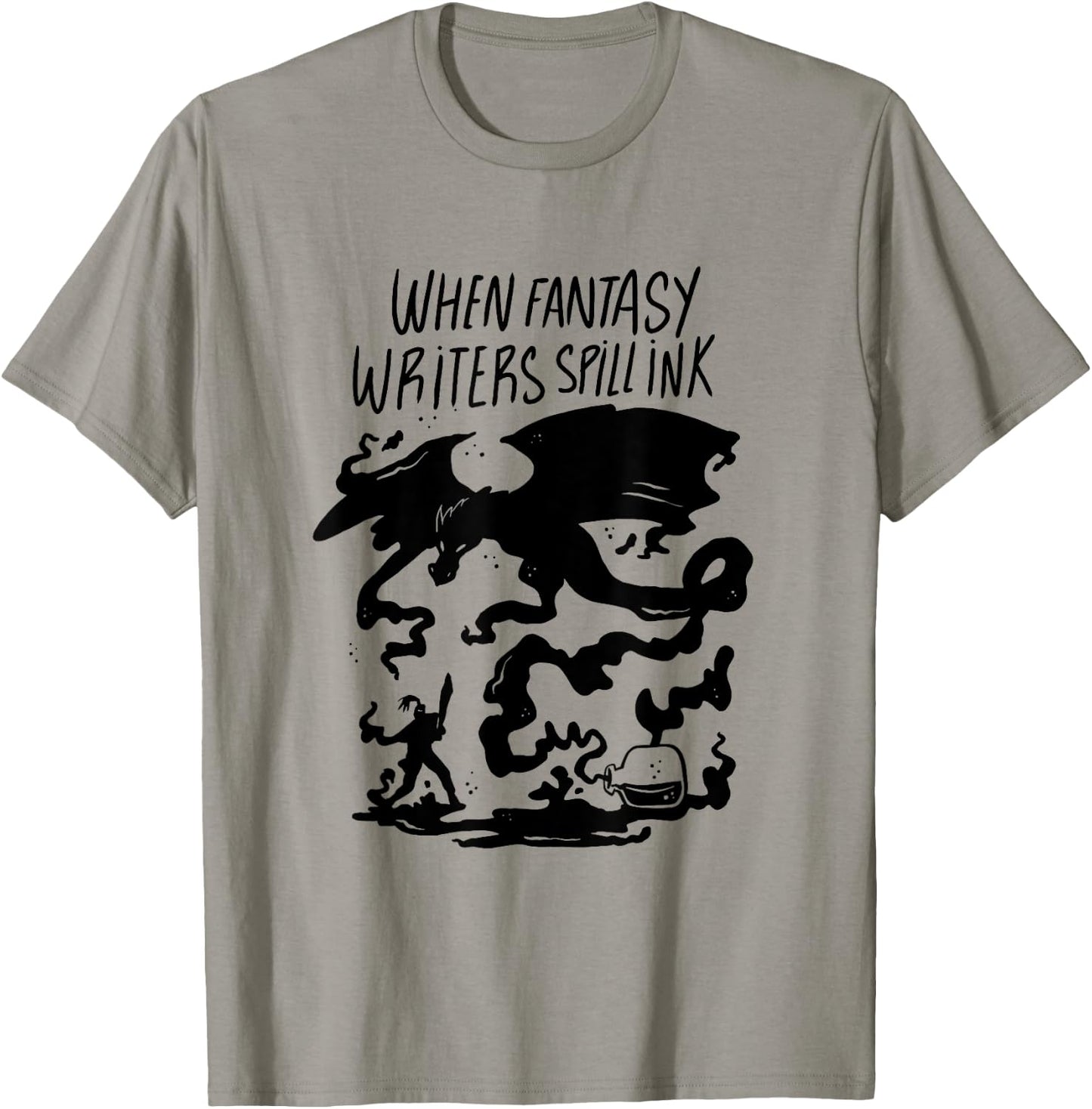 Funny Fantasy Book Author Writer T-Shirt - T-Shirt | Sand