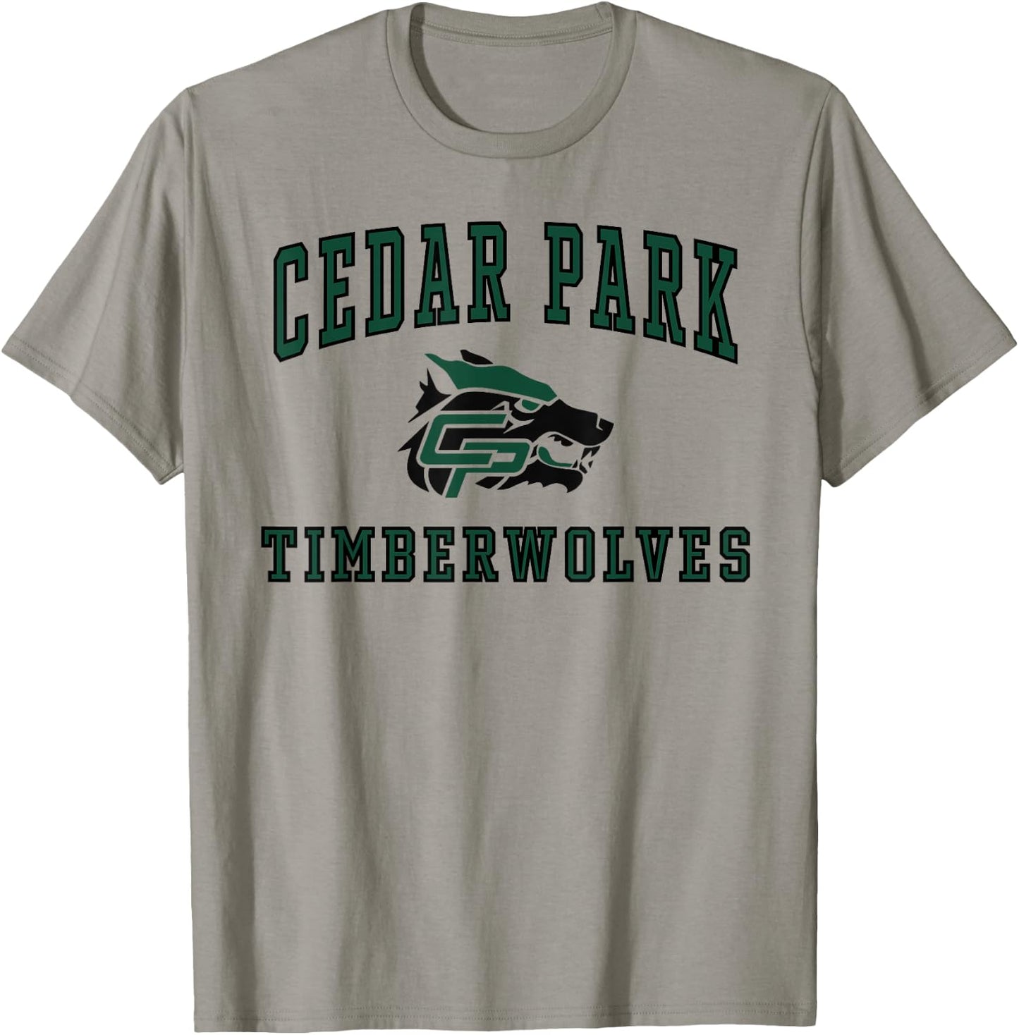 Cedar Park High School Timberwolves C1 T-Shirt - T-Shirt | Sand