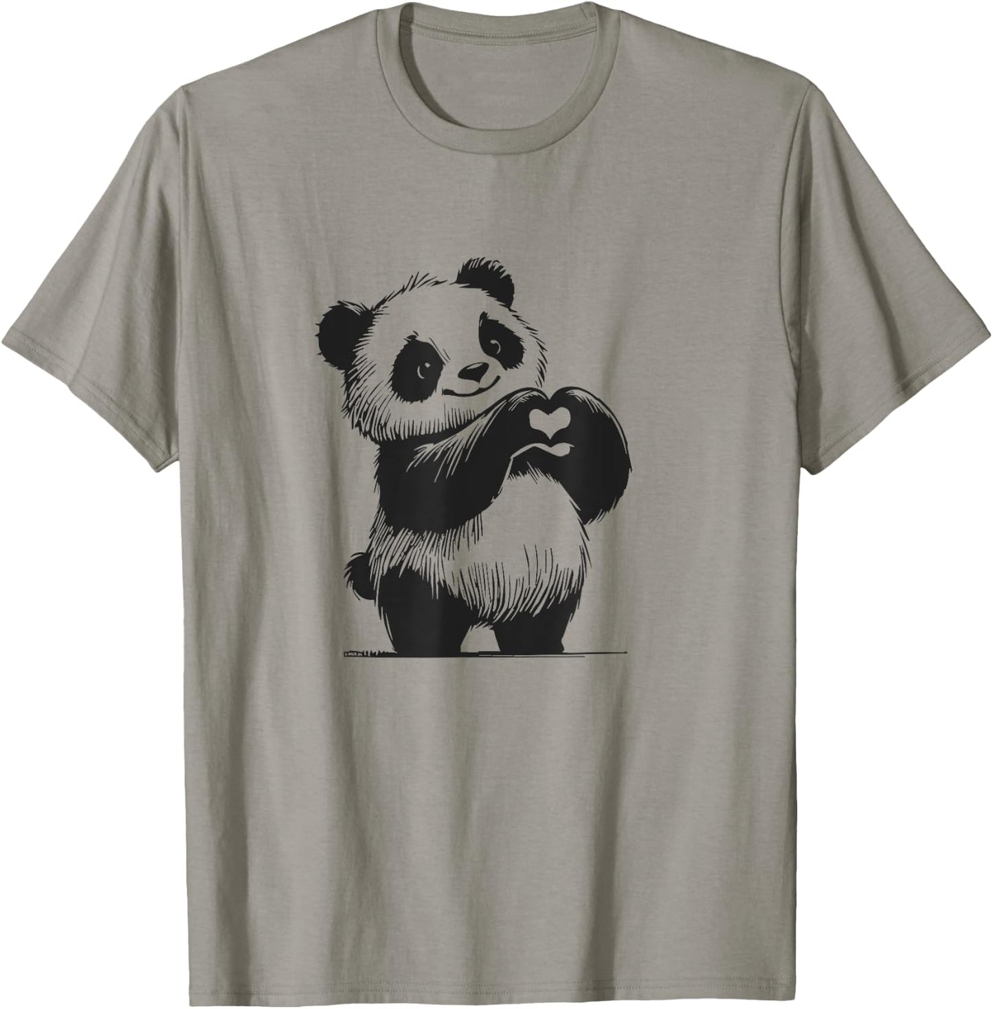 Valentines Day I Love Pandas T-Shirt - T-Shirt | Sand