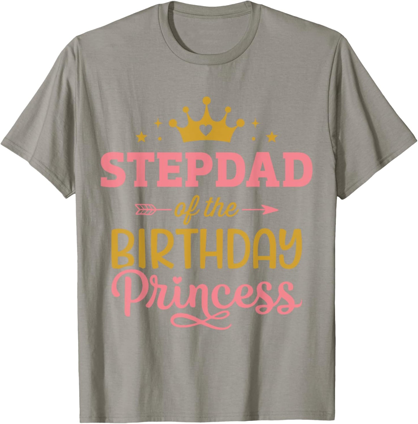 Stepdad of the birthday princess girl matching family party T-Shirt - T-Shirt | Sand