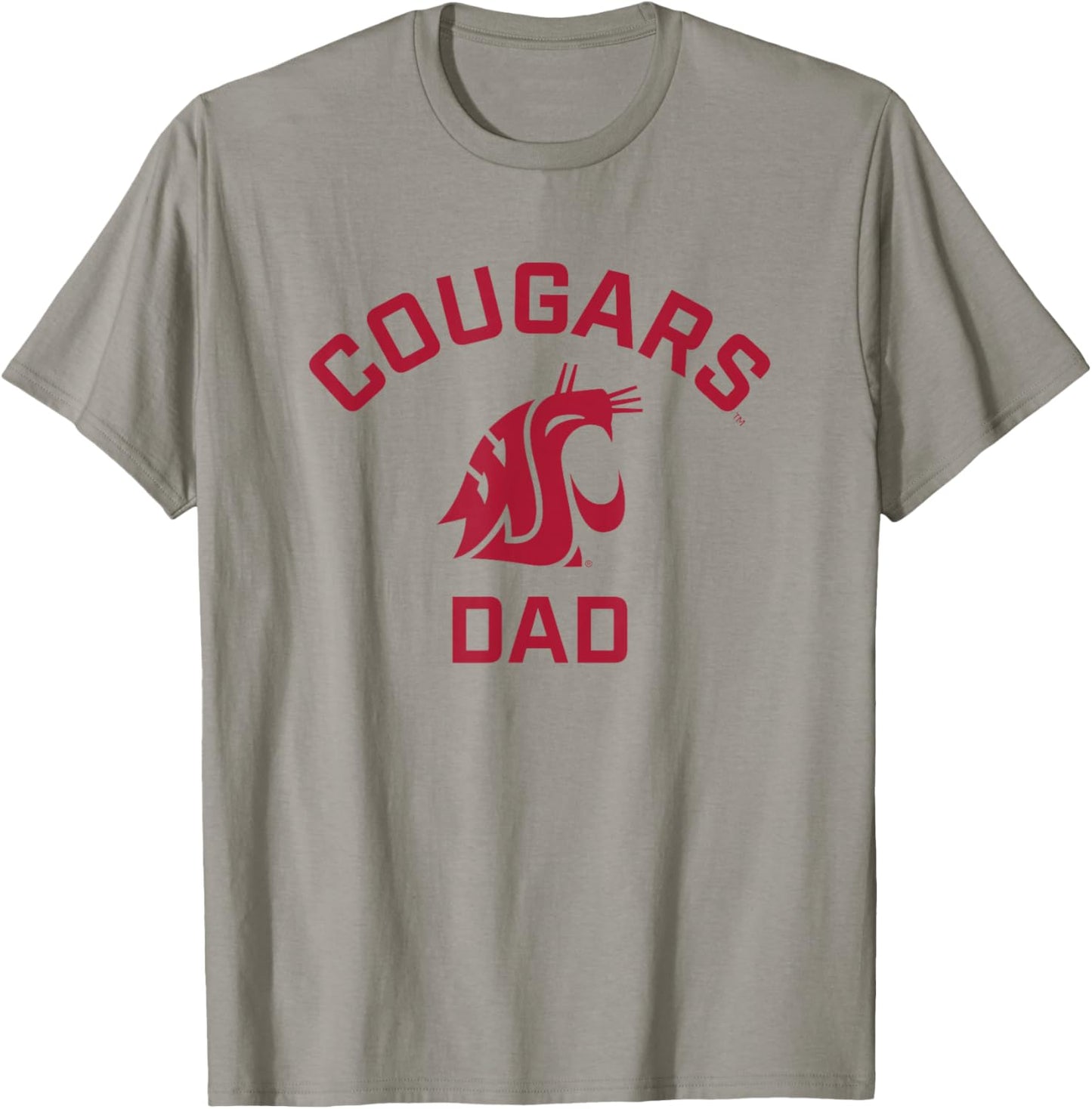 Washington State University Cougars Arched Dad T-Shirt - T-Shirt | Sand