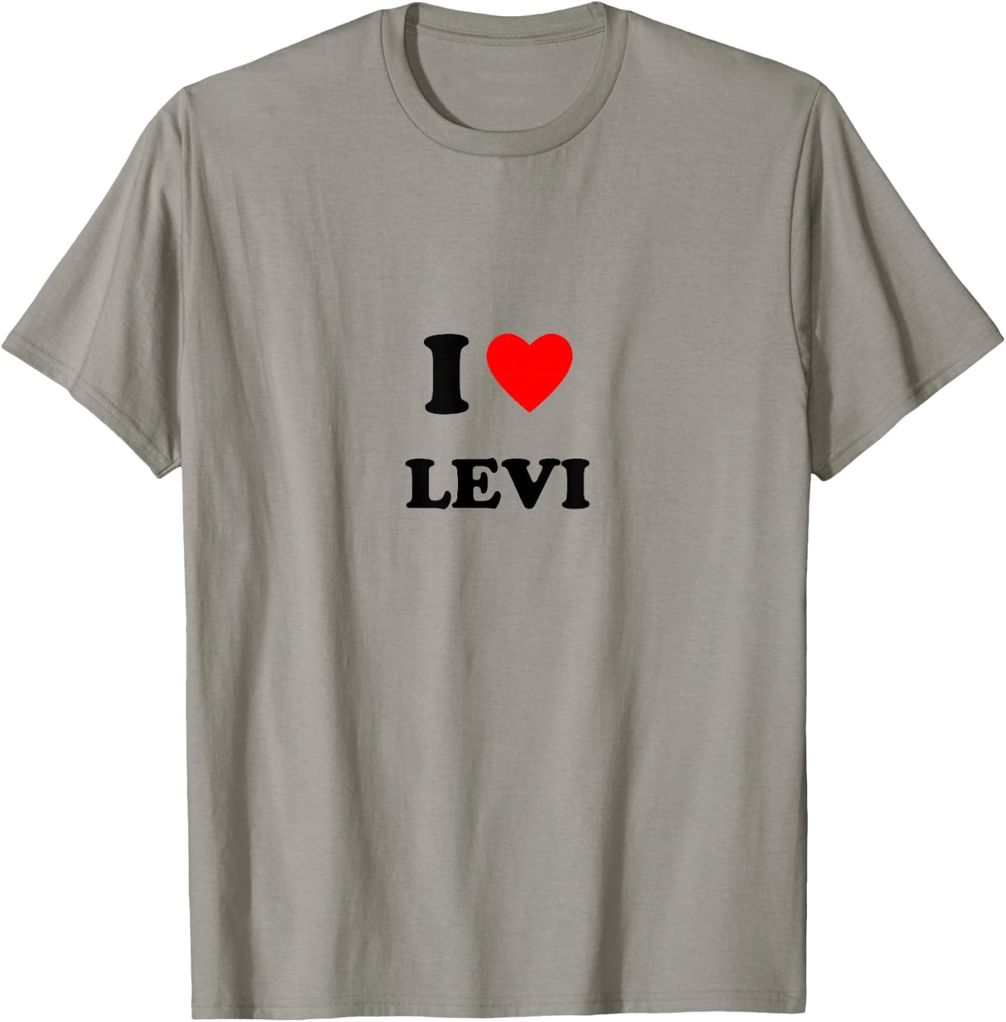 First name « I Heart Levi I Love Levi » T-Shirt - T-Shirt | Sand