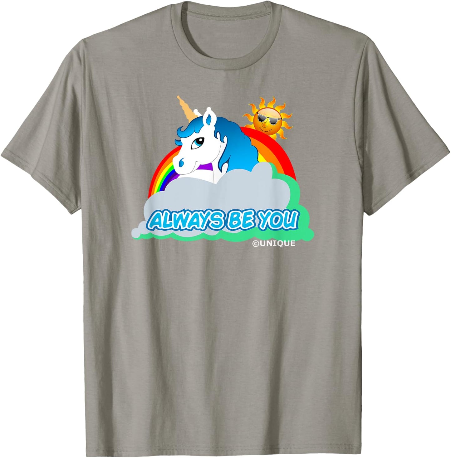 Always Be You Unicorn T-Shirt - T-Shirt | Sand
