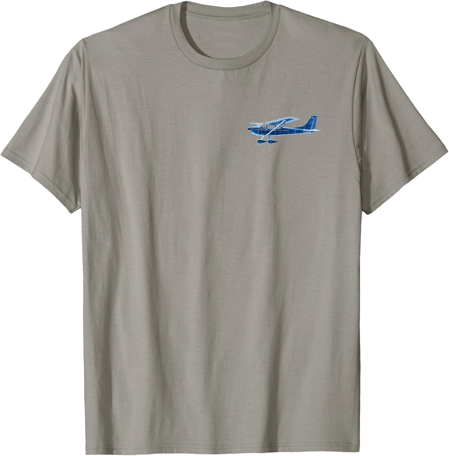 Pilot C172 Flying Airplane Mode On (2-Sided) T-Shirt - T-Shirt | Sand