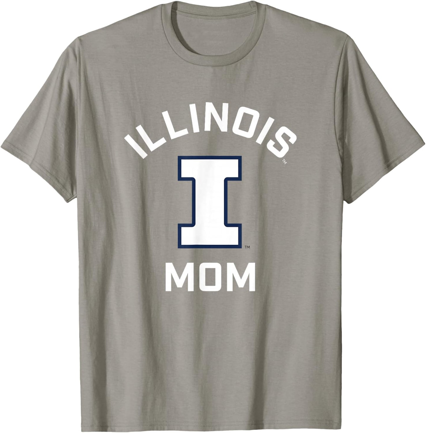 Campus Lab University of Illinois Fighting Illini Orange Arched Mom T-Shirt - T-Shirt | Sand