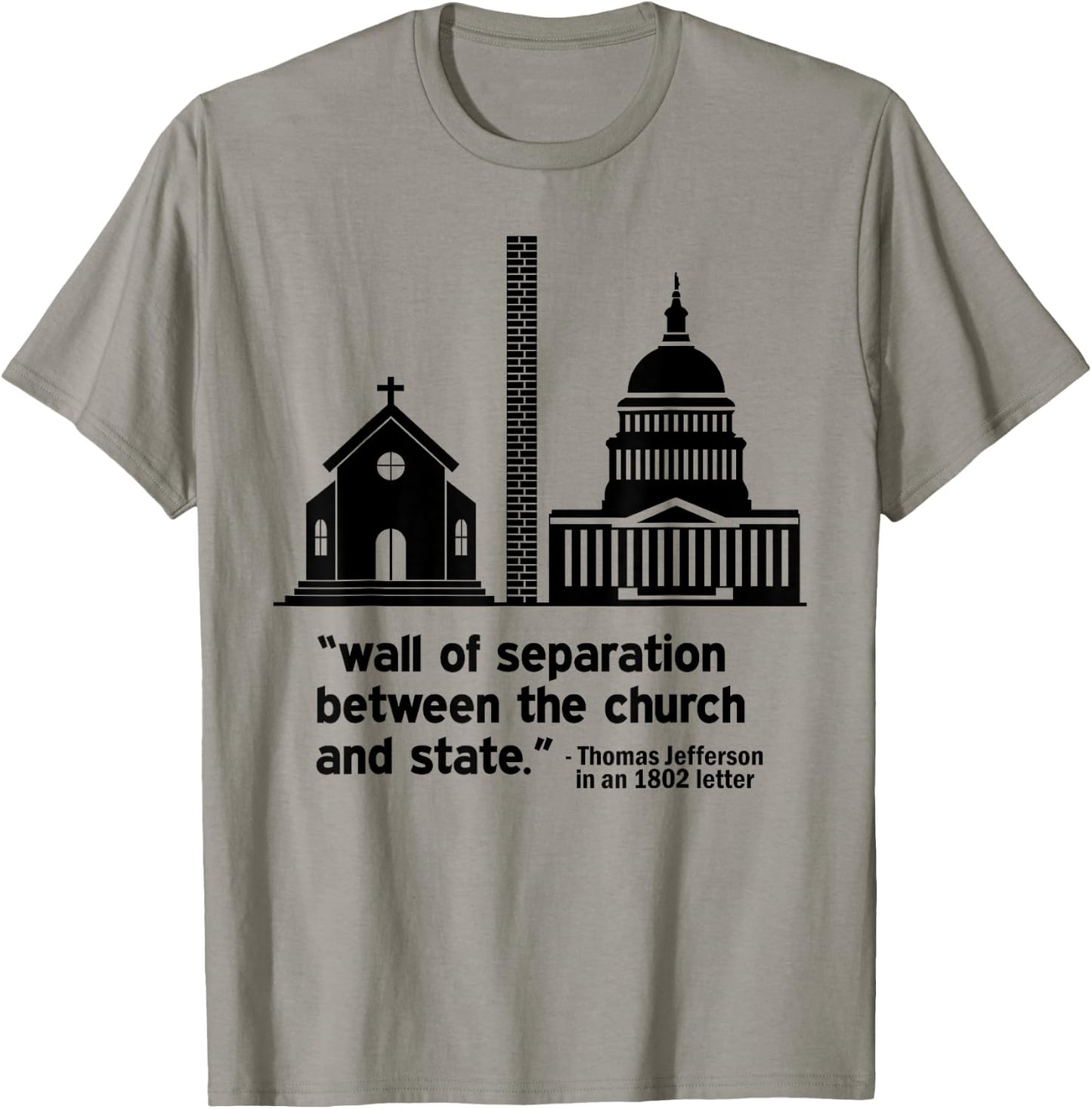 Build the Wall Separation Of Church and State America God T-Shirt - T-Shirt | Sand