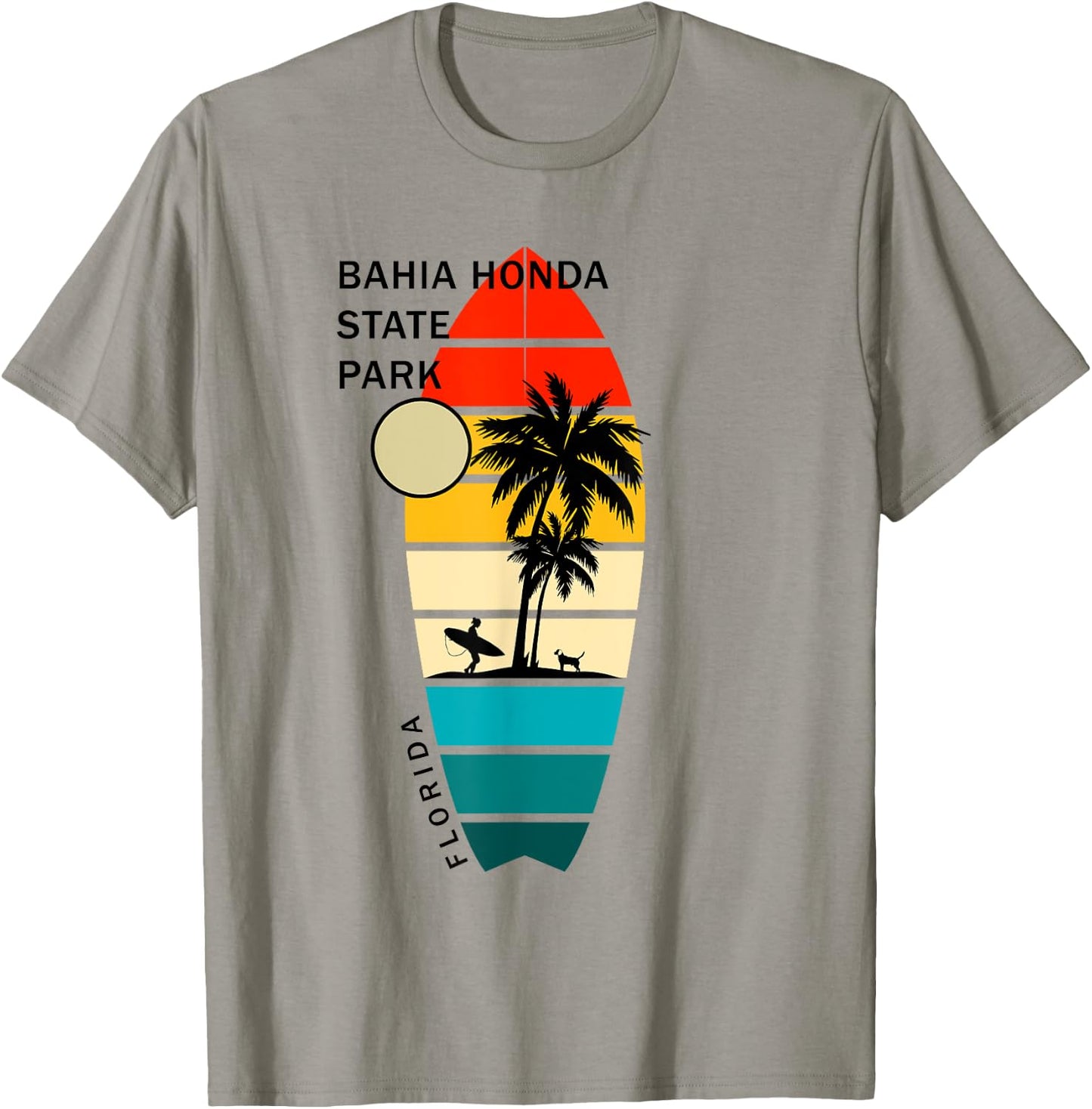 Retro Bahia Honda State Park Florida Surfboarders Surfers T-Shirt - T-Shirt | Sand