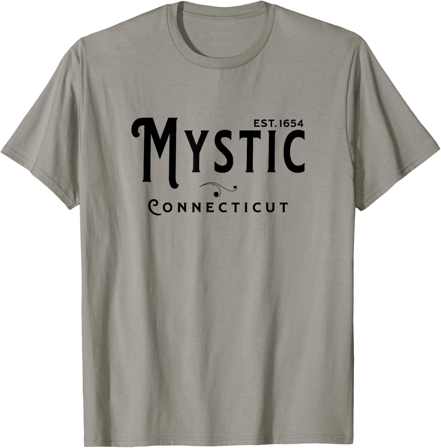 Vintage Merch CT Souvenir Visit Mystic Connecticut T-Shirt - T-Shirt | Sand