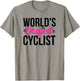 World's Okayest Cyclist ACY092c T-Shirt - T-Shirt | Sand